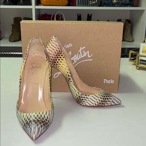 Christian Loubiton So Kate 120 Multicolor Python